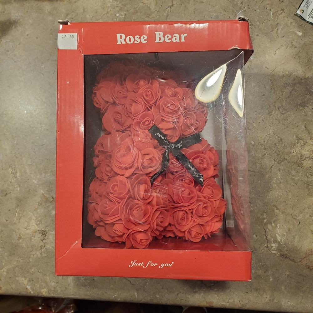 VALENTINES | ROSE BEAR | NIB - Picture 2 of 4